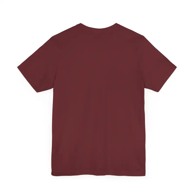 Maroon Cat Whisperer Unisex Short Sleeve Tee displayed on a neutral background