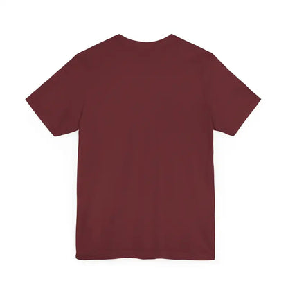 Maroon Cat Whisperer Unisex Short Sleeve Tee displayed on a neutral background