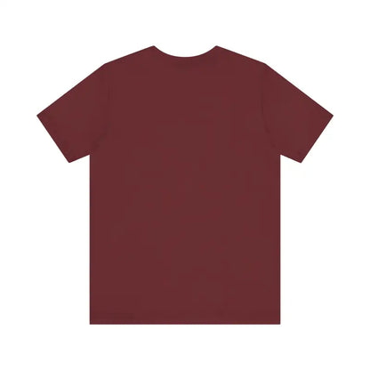 Maroon Cat Whisperer Unisex Short Sleeve Tee displayed on a neutral background