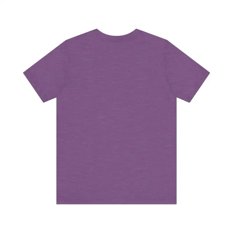 Purple heathered Cat Whisperer Unisex Short Sleeve Tee for stylish casual wear