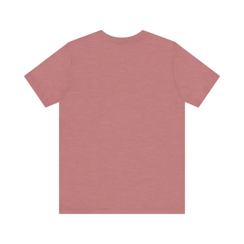 Rose-colored Cat Whisperer Unisex Short Sleeve Tee displayed on a neutral background