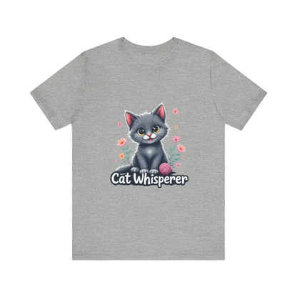 Gray Cat Whisperer T-shirt product image for Cat Whisperer Unisex Jersey Tee
