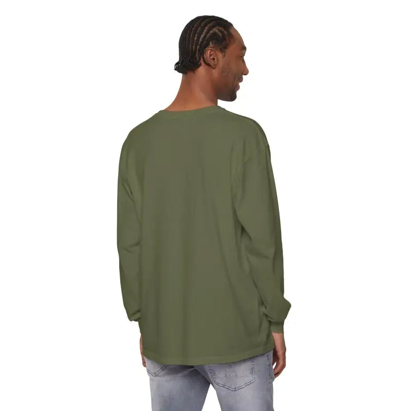 Olive green long-sleeved shirt from the Christmas Filthy Duck collection