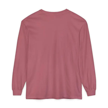 Long-sleeved mauve Christmas Filthy Duck shirt for stylish festive attire