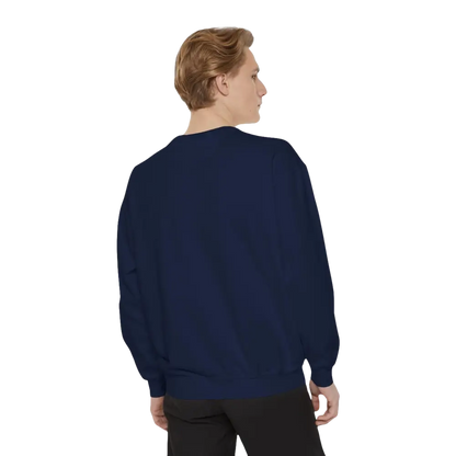 Navy blue Coastal Style Unisex Beach Life Sweatshirt displayed on a neutral background