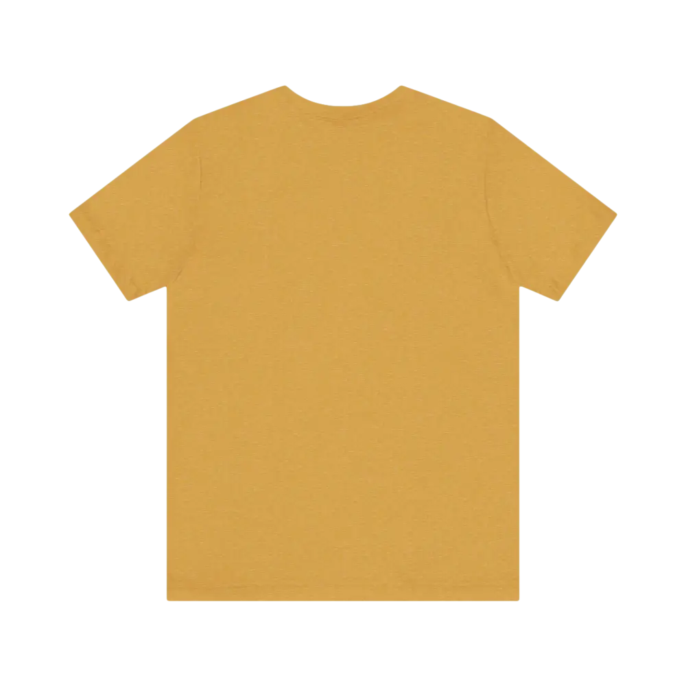 Mustard-colored Coffee Lover Tee Unisex Jersey T Shirt displayed on a neutral background
