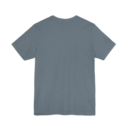 Gray short-sleeved Coffee Lover Tee Unisex Jersey T Shirt displayed on a neutral background
