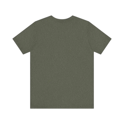 Olive green Coffee Lover Tee Unisex Jersey T Shirt displayed on a neutral backdrop