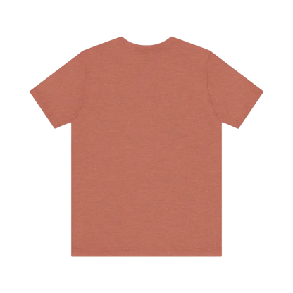 Plain terracotta Coffee Lover Tee Unisex Jersey T Shirt displayed on a neutral background