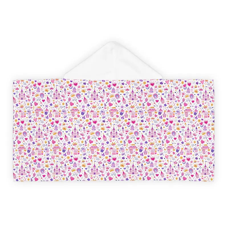 Colorful Youth Hooded Towel for Kids featuring a Princess theme for cozy bath time fun