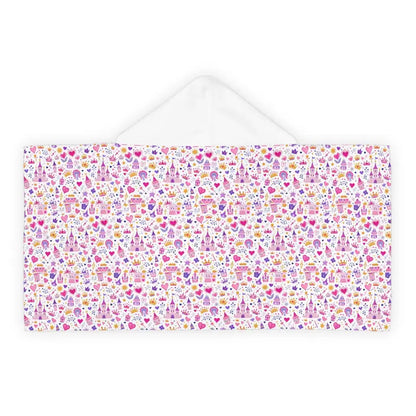 Colorful Youth Hooded Towel for Kids featuring a Princess theme for cozy bath time fun