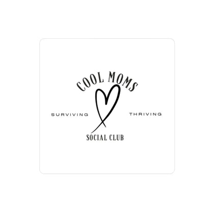 Cool Moms Social Club logo featured on Cool Moms Social Club Decal Stickers