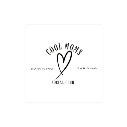 Cool Moms Social Club logo featured on Cool Moms Social Club Decal Stickers