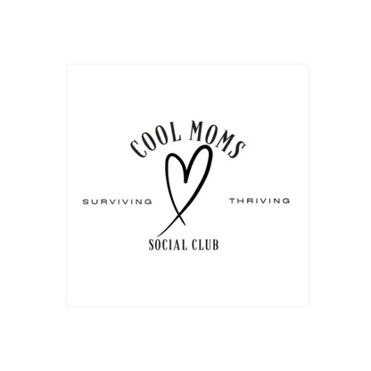 Cool Moms Social Club logo featured in Cool Moms Social Club Decal Stickers