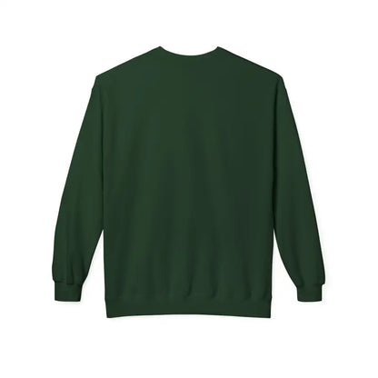 Dark green long-sleeved sweatshirt named Cozy Block Island Lighthouse Sweatshirt Unisex Crewneck