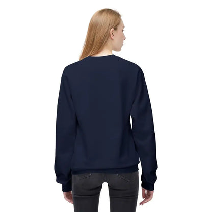 Navy blue Cozy Block Island Lighthouse Sweatshirt for unisex casual wear