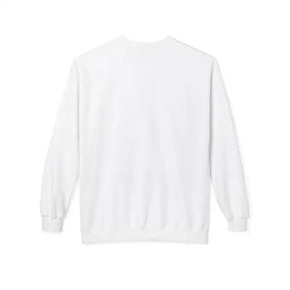 Cozy Block Island Lighthouse Sweatshirt in white long-sleeved unisex crewneck design