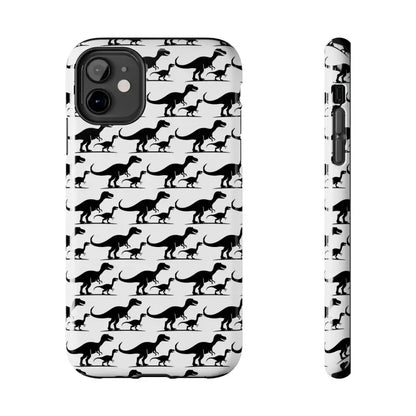 Dinosaur-patterned phone case for iPhone and Samsung, stylish and protective accessory