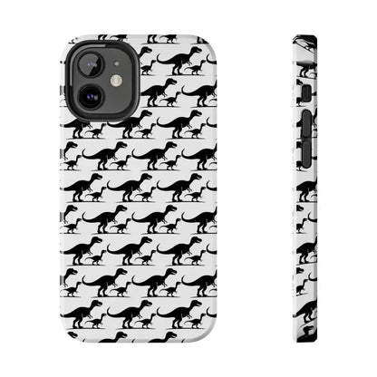 Dinosaur-patterned phone case designed for iPhone and Samsung devices