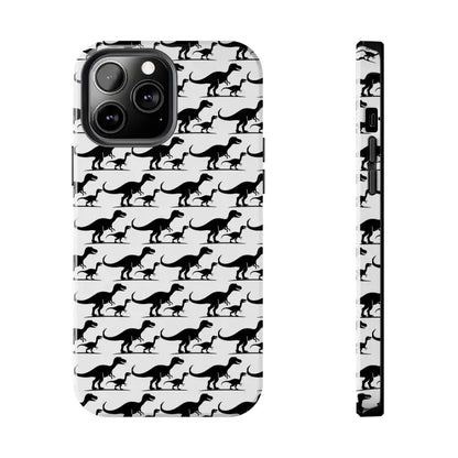Dinosaur-patterned phone case for iPhone and Samsung, stylish mobile accessory