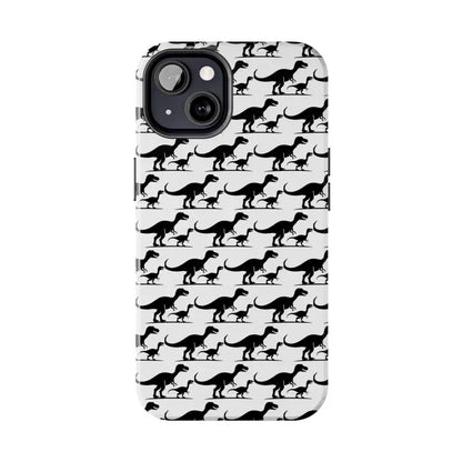Dinosaur-patterned phone case designed for iPhone and Samsung devices