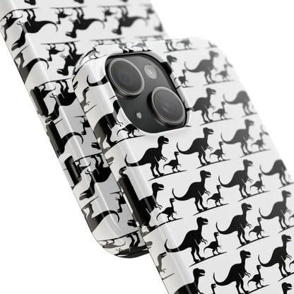 Dinosaur-patterned phone case designed for iPhone and Samsung devices