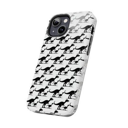 Dinosaur-patterned phone case for iPhone and Samsung, stylish and fun accessory