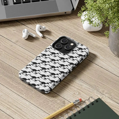 Dinosaur-patterned phone case for iPhone and Samsung showcasing vibrant designs