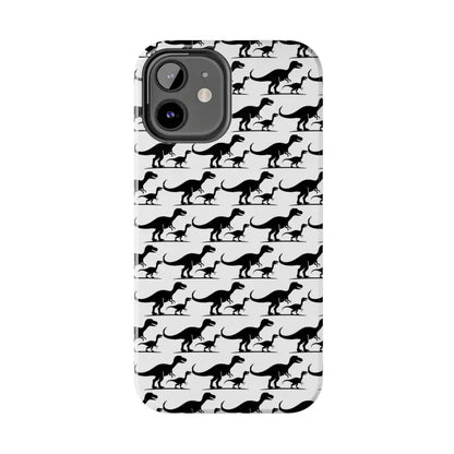 Dinosaur-patterned phone case for iPhone and Samsung, stylish and protective accessory