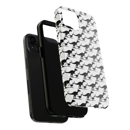 Dinosaur Phone Case for iPhone and Samsung featuring a colorful dinosaur pattern
