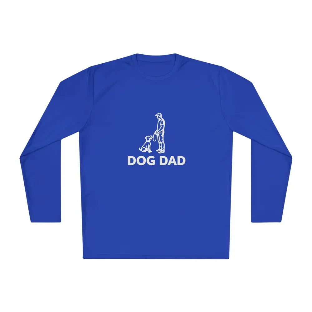 Blue long-sleeved shirt from Dog Dad Performance Long Sleeve Tee collection