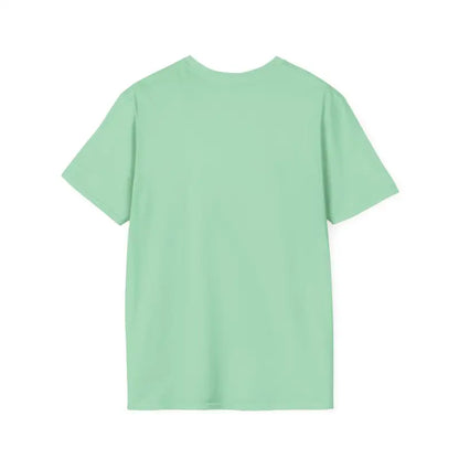 Mint green unisex t-shirt featuring Don’t Be A Dumb Bass graphic design