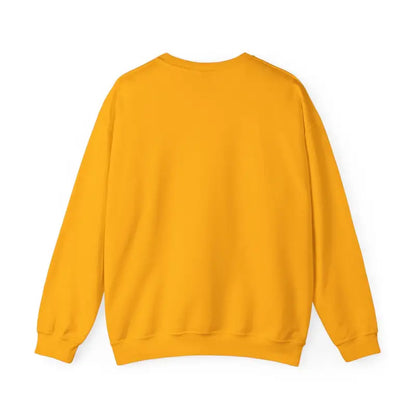 Mustard-yellow crewneck sweatshirt from Endless Summer Unisex Retro Design collection