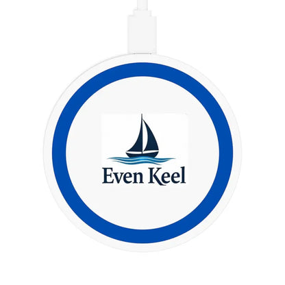 Even Keel Signature Quake Wireless Charging Pad 5W in White for convenient charging