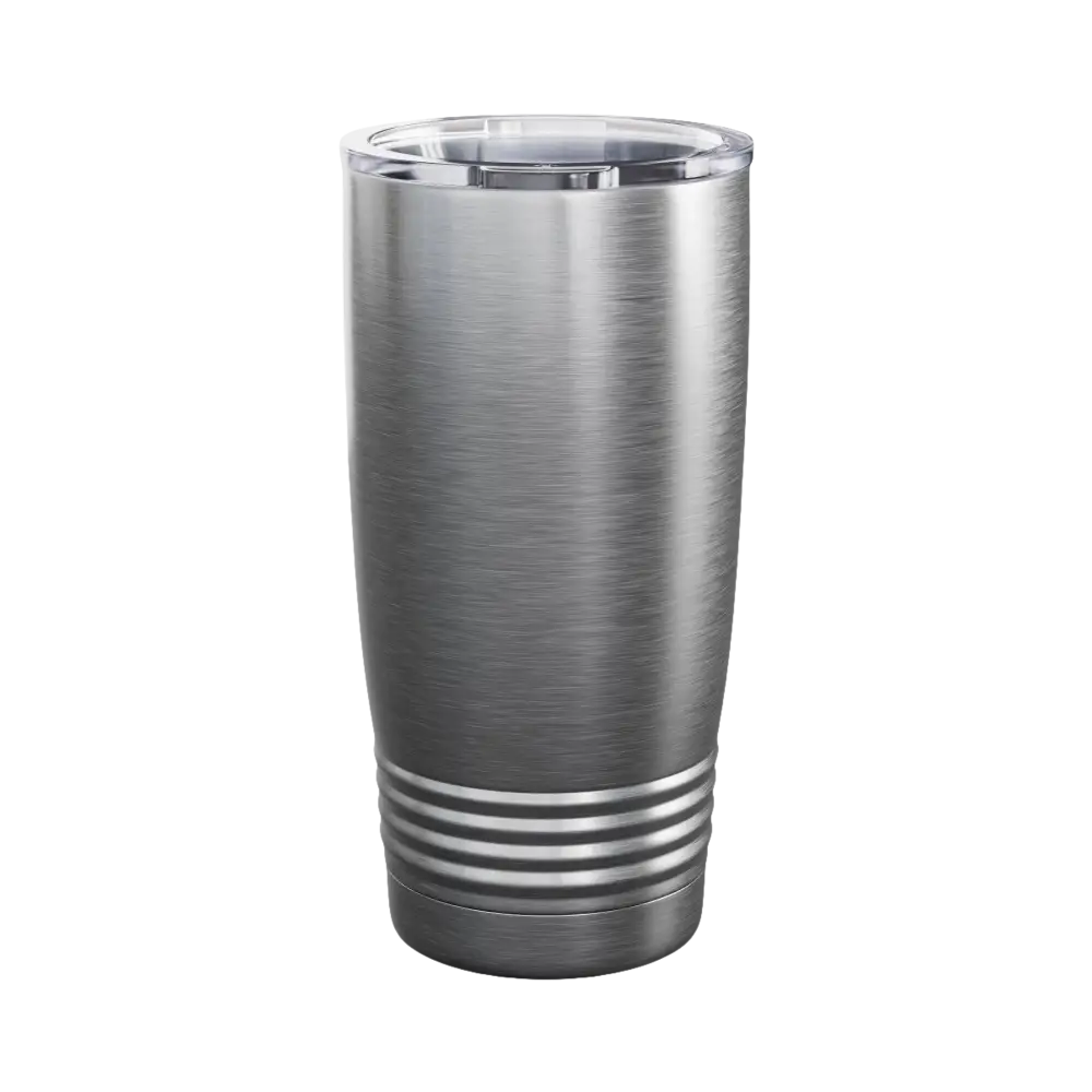 Even Keel Signature Ringneck 20oz Stainless Steel Tumbler with lid displayed