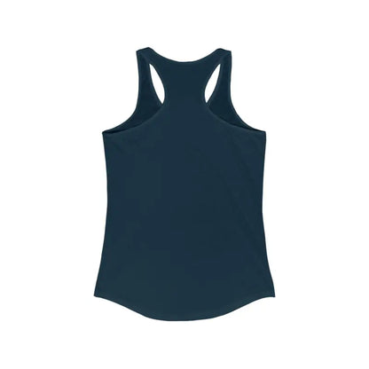 Dark blue racerback tank top from Even Keel for women’s active lifestyle