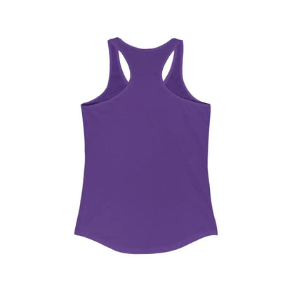 Purple racerback tank top from Even Keel for women’s active lifestyle apparel