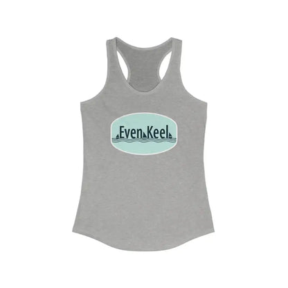 Gray Even Keel Womens Ideal Racerback Tank Top for an Active Lifestyle