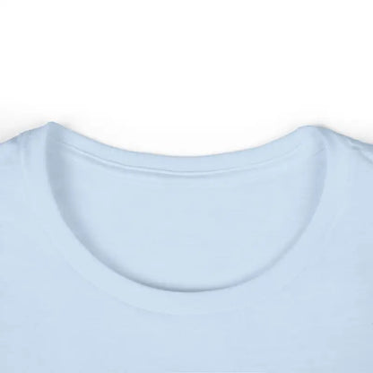 Light blue t-shirt neckline of Family Tee Womens Softstyle Casual T Shirt design