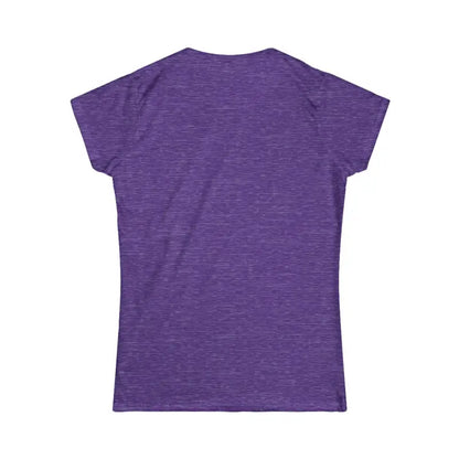 Purple heathered Family Tee Womens Softstyle Casual T-Shirt in Light Blue Green Gray