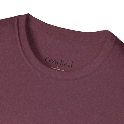 Maroon Flock Mama Unisex Softstyle T-Shirt for Bird Lovers displayed prominently