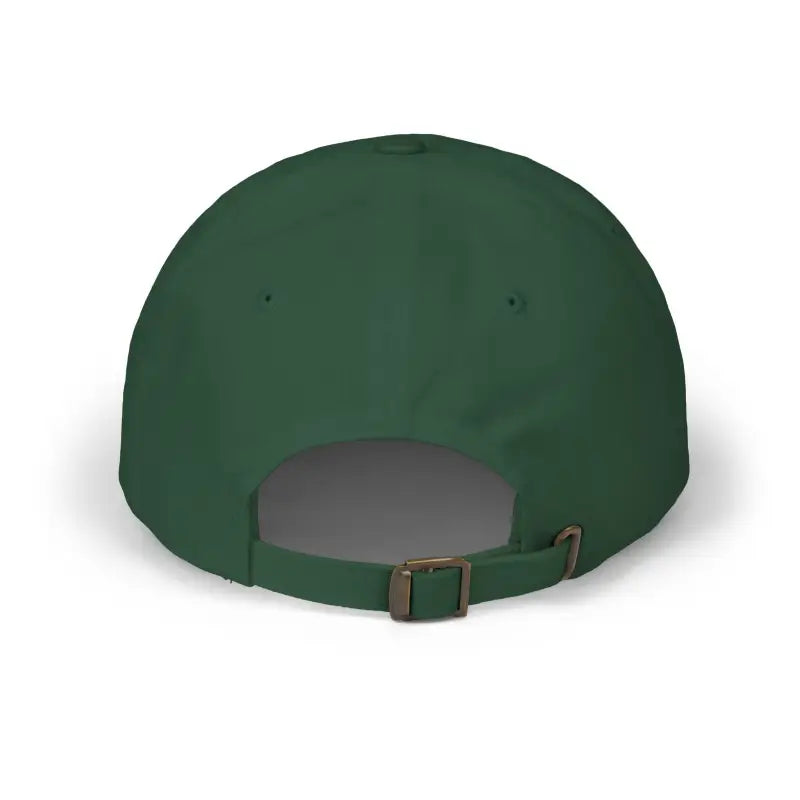 Green baseball cap from Floral Peace Sign Baseball Caps collection featuring floral design