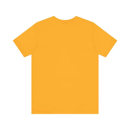 Mustard-colored Retro Peace Sign T-Shirt for stylish casual and activist wear
