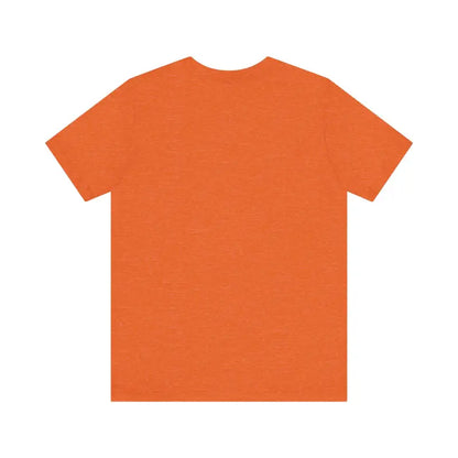 Orange short-sleeved Retro Peace Sign T-Shirt for casual and activist wear
