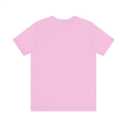 Pink short-sleeved Retro Peace Sign T-Shirt for casual and activist wear