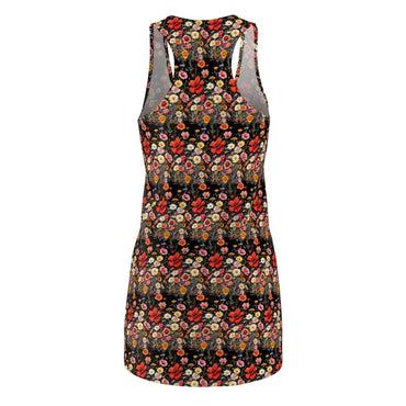 Floral Print Racerback Tank Dress featuring a vibrant floral print design