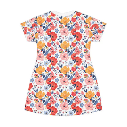 Floral print T-shirt dress showcasing effortless summer style for your wardrobe