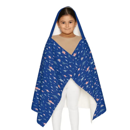 Child’s hooded dinosaur-patterned towel from Fun Dinosaur Youth Hooded Towel collection