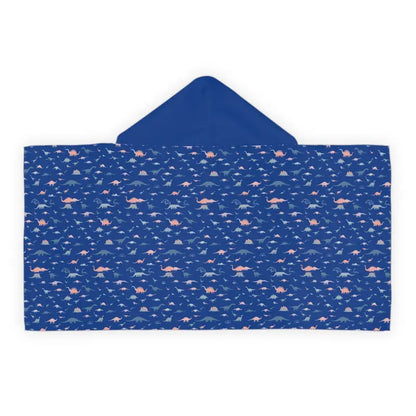Blue Dinosaur Hooded Towel from Fun Dinosaur Youth Bathing Essential for Kids