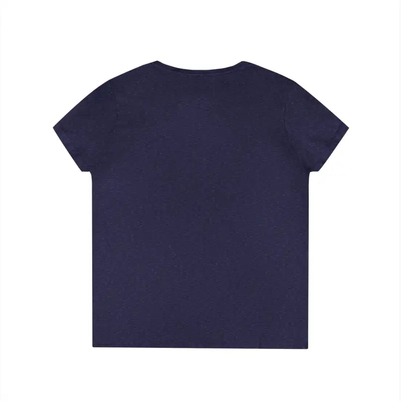 Navy blue Gansett Design Retro Sunrise V Neck T Shirt for Women displayed prominently